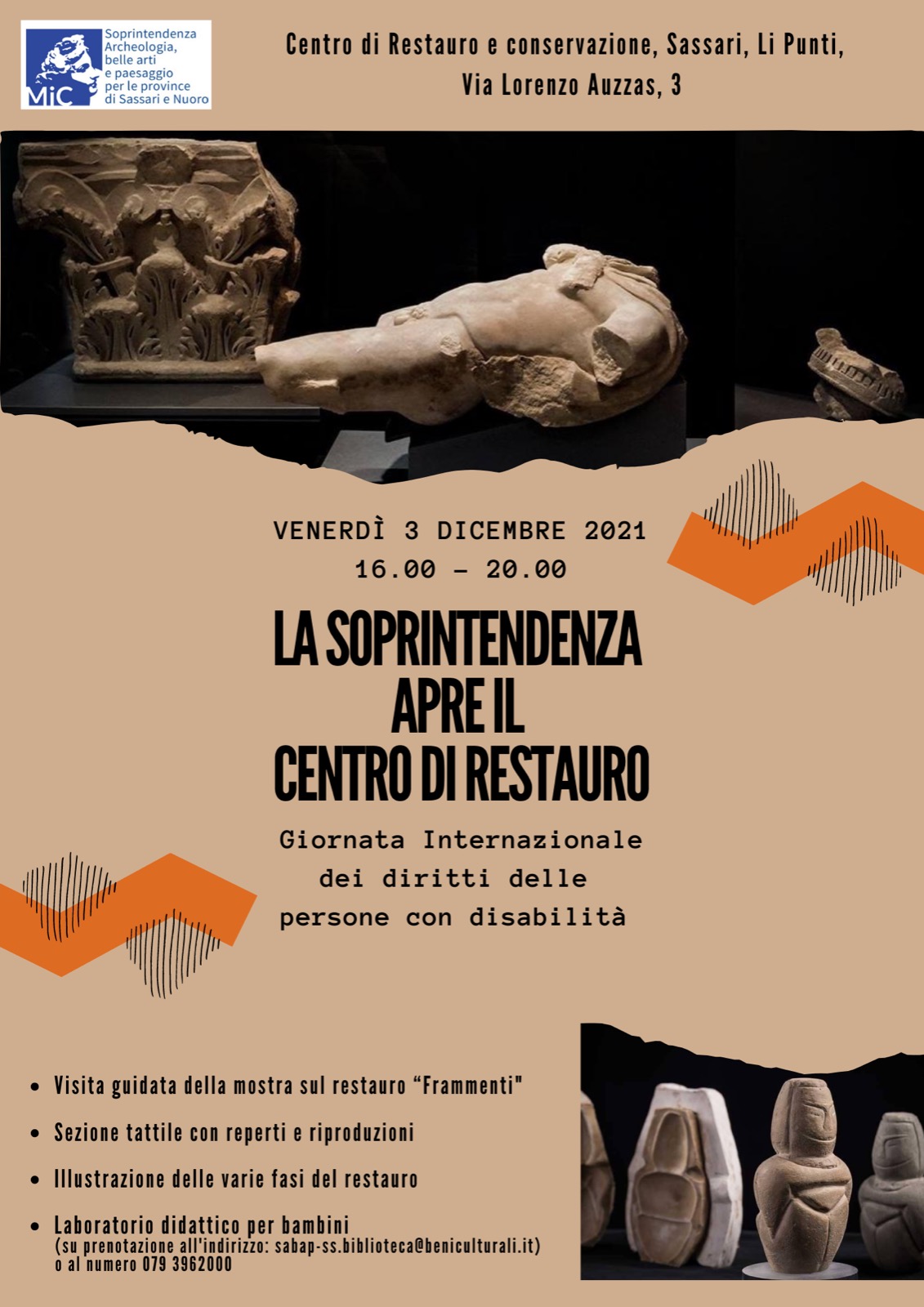 La Soprintendenza apre il Centro di Restauro